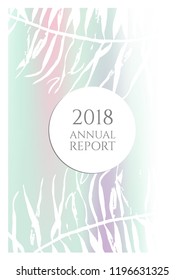 Holographic cover. Iridescent geometric minimal brochure. Holo retro background. Foil simple flyer. Exotic plants backdrop. Fun fluid backdrop. Geometric retro brochure. Foil card.