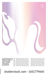 Holographic cover. Iridescent geometric minimal brochure. Holo retro background. Foil simple flyer. Exotic plants backdrop. Fun fluid backdrop. Geometric retro brochure. Foil card.