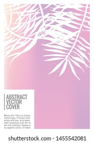 Holographic cover. Iridescent geometric minimal brochure. Holo retro background. Foil simple flyer. Exotic plants backdrop. Fun fluid backdrop. Geometric retro brochure. Foil card.