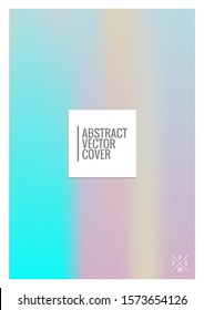 Holographic cover. Iridescent geometric minimal brochure. Holo retro background. Foil simple flyer. Exotic plants backdrop. Fun fluid backdrop. Geometric retro brochure. Foil card.