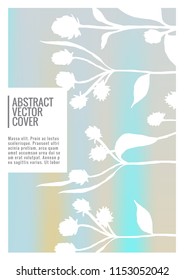 Holographic cover set. Minimal flyer on light background. Fluid poster design. Brochure foil design. Holo backdrop. Stylish vector cover design. Abstract gradient retro texture.