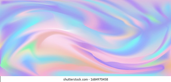 Holographic creative foil backdrop. Abstract wallpaper background. Hologram texture. Premium quality. Modern vector design.