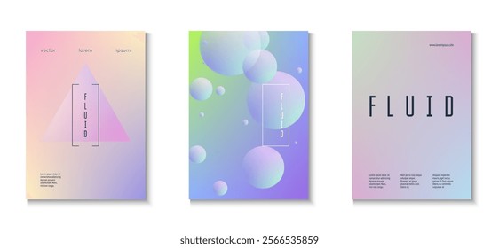 Holographic Design. Astronaut Memphis Poster. Purple 3d Set. Gradient Background. Hologram Placard. Abstract Poster. Cyberpunk Space Template. Violet Holographic Design