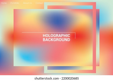 HOLOGRAPHIC DESIGN BACKGROUND TEMPLATE FREE DOWNLOAD