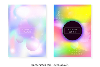 Holographic Design. Blue Space Texture. Summer Dots. Retro Screen. Memphis Flyer. Tech Luminous Backdrop. Abstract Pattern. Digital Presentation. Violet Holographic Design