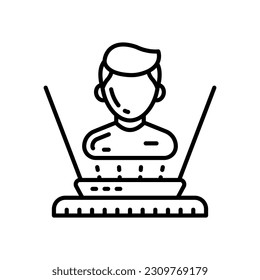 Holographic Display icon in vector. Illustration