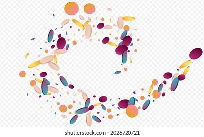 Holographic Dot Happy Panoramic Grey Background. Hologram Independence Round Background. Carnival Invitation. Colored Festival Backdrop.