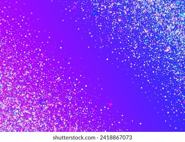 Holographic Effect. Transparent Glitter. Falling Poster. Modern Ribbon. Party Paper. Laser Surprise Explosion. Glare Concept. Pink Happy Confetti. Purple Holographic Effect