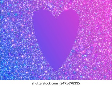 Holographic Effect. Transparent Glitter. Festive Paper. Glare Birthday Cristals. Purple Light Tinsel. Cristal Design. Happy Concept. Digital Poster. Pink Holographic Effect