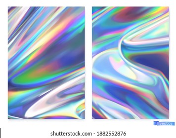 Holographic film. Abstract vector background