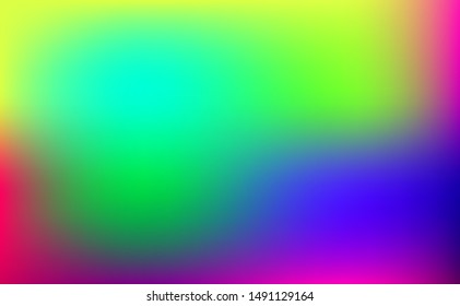 Holographic fluid background. Neon gradient texture. Perfect for app and web design. Vector illustration.