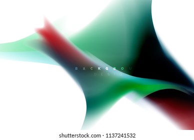 Holographic fluid colors flow, colorful liquid mixing colours motion concept. Vector illustration