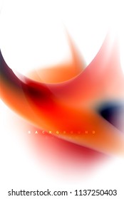 Holographic fluid colors flow, colorful liquid mixing colours motion concept. Vector illustration