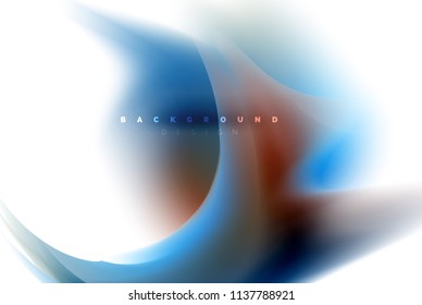 Holographic fluid colors flow, colorful liquid mixing colours motion concept. Vector illustration