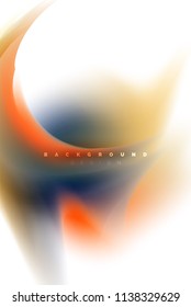 Holographic fluid colors flow, colorful liquid mixing colours motion concept. Vector illustration