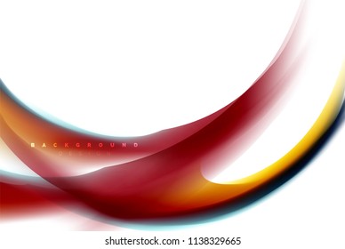 Holographic fluid colors flow, colorful liquid mixing colours motion concept. Vector illustration