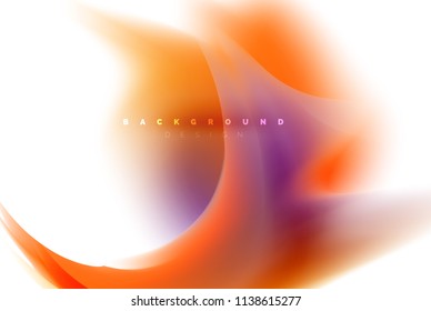 Holographic fluid colors flow, colorful liquid mixing colours motion concept. Vector illustration