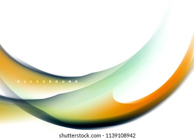 Holographic fluid colors flow, colorful liquid mixing colours motion concept. Vector illustration