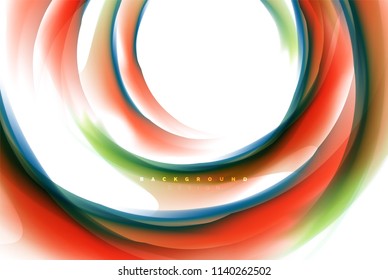 Holographic fluid colors flow, colorful liquid mixing colours motion concept. Vector illustration