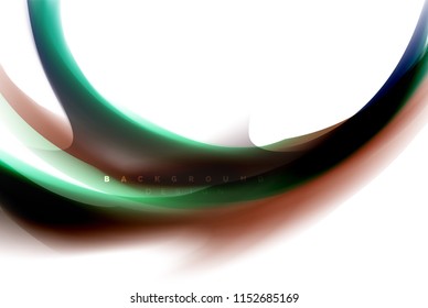 Holographic fluid colors flow, colorful liquid mixing colours motion concept. Vector illustration