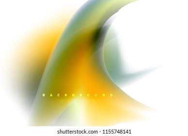 Holographic fluid colors flow, colorful liquid mixing colours motion concept. Vector illustration