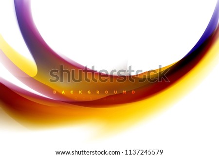 Holographic fluid colors flow, colorful liquid mixing colours motion concept. Vector illustration
