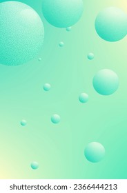 Holographic fluid with radial circles and halftone dots texture. Geometric shapes on gradient background. Modern template for poster, cover, banner, brochure. Minimal holographic fluid in neon colors - Shutterstock ID 2366444213
