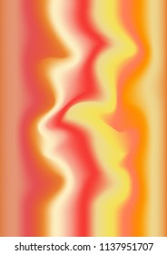 Holographic foil backgrounds orange vintage tone, 90s, 80s retro style. Iridescent graphic template for brochure, flyer, poster, wallpaper, mobile screen.