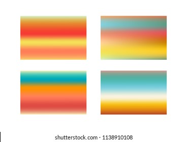 Holographic foil backgrounds set. Colorful vintage backdrop, 90s, 80s retro style. Iridescent graphic template for brochure, flyer, poster, wallpaper, mobile screen.