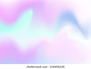 Holographic foil backgrounds set. Plastic gradient backdrop with holographic foil. 90s, 80s retro style. Pearlescent graphic template for banner, flyer, cover, mobile interface, web app.