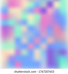 Holographic foil gradient iridescent vector background