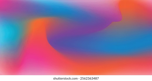 Holographic foil. Iridescent rainbow gradient. Holographic foil. Abstract background. Creative neon template for banner. Easily editable soft colored vector illustration
