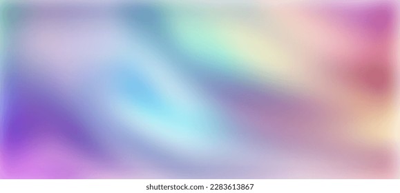 Holographic Foil. Iridescent vector background. Fantasy colorful card