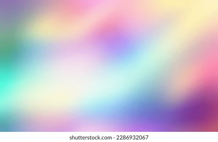 Holographic Foil. Iridescent vector background. Fantasy colorful card