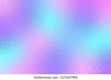 Holographic Foil Texture. Holograph Iridescent Background. Gradient Rainbow Pattern. Dreamy Pink Color. Pearlescent Paper. Holo Bg. Hologram Hologram. Halographic Effect Texture. Vector Illustration