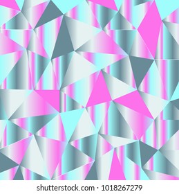 Holographic Foil. Triangle Foil. Vector illustration.