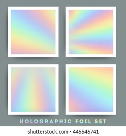 Holographic Foil Vector Illustration
