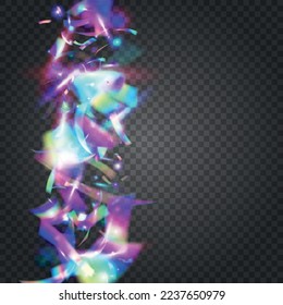 Holographic Glare. Retro Prism. Metal Vaporwave Serpentine. Fiesta Art. Modern Foil. Light Texture. Iridescent Background. Blue Shiny Glitter. Pink Holographic Glare