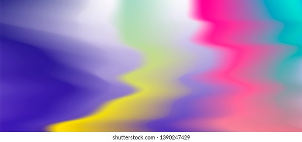Holographic glitched screen, distortion no signal TV effect. Vector futuristic cyberpunk vaporwave design template.