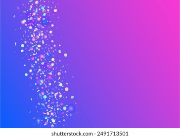 Holographic Glitter. Cristal Poster. Blue Light Paper. Unicorn Sparkle. Falling Ribbon. Disco Concept. Party Tinsel. Happy Surprise Backdrop. Purple Holographic Glitter