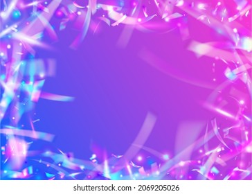 Holographic Glitter. Pink Party Texture. Fantasy Foil. Digital Art. Glitch Sparkles. Metal Christmas Backdrop. Neon Background. Shiny Flare. Blue Holographic Glitter