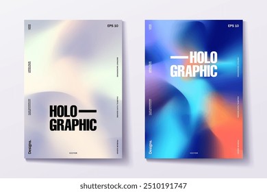 colorful Holographic gradient abstract