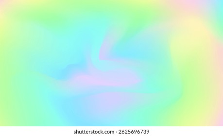 Holographic Gradient. Abstract Texture. Digital Card. Metal Pattern. Shiny Geometric Illustration. Yellow Soft Background. Hologram Texture. Neon Flyer. Blue Holographic Gradient