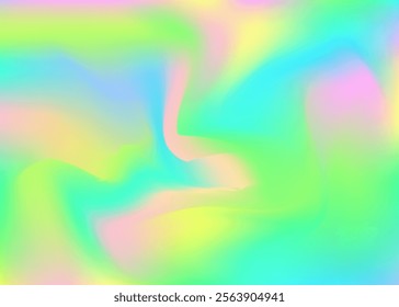 Holographic Gradient. Abstract Texture. Hippy Soft Background. Rainbow Light. Metal Futuristic Brochure. Blur Cover. Iridescent Background. Retro Effect. Pink Holographic Gradient