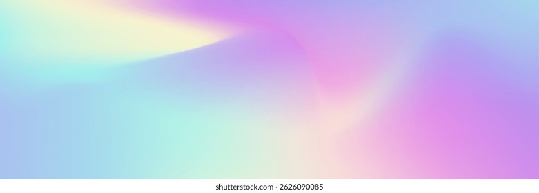Holographic Gradient. Abstract Texture. Hologram Texture. Violet Soft Background. Shiny Concept. Bright Card. Graphic Paper. Blur Futuristic Brochure. Purple Holographic Gradient