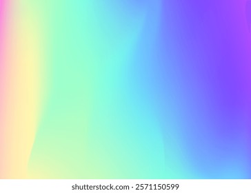 Holographic Gradient. Abstract Texture. Neon Futuristic Brochure. Unicorn Cover. Girlie Mesh. Soft Banner. Purple Retro Texture. Pearlescent Background. Blue Holographic Gradient