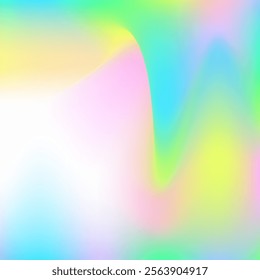 Holographic Gradient. Abstract Texture. Plastic Paper. Retro Shapes. Hologram Background. Hippy Metal Texture. Soft Light. Neon Holography Brochure. Green Holographic Gradient