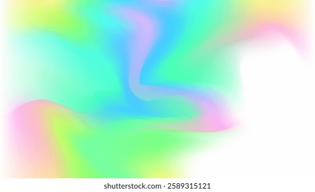Holographic Gradient. Abstract Texture. Pop Foil. Digital Cover. Yellow Retro Background. Soft Geometry Backdrop. Hologram Texture. Neon Poster. Green Holographic Gradient
