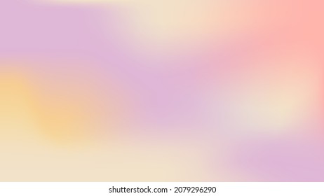 Holographic gradient background with hologram cover in retro style. Iridescent graphic template for flyer, poster, banner, mobile app. Rainbow minimal holographic gradient.