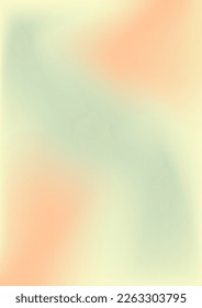 Holographic gradient background. mesh gradient. Abstract fluid illustrations in y2k aesthetic. metal banner. Spring colours green yellow orange. template for brochure, wallpaper, mobile screen.